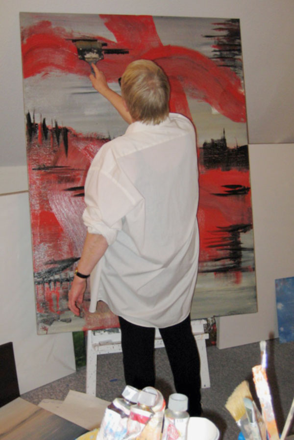 Ingrid-Johanna Koops im Atelier